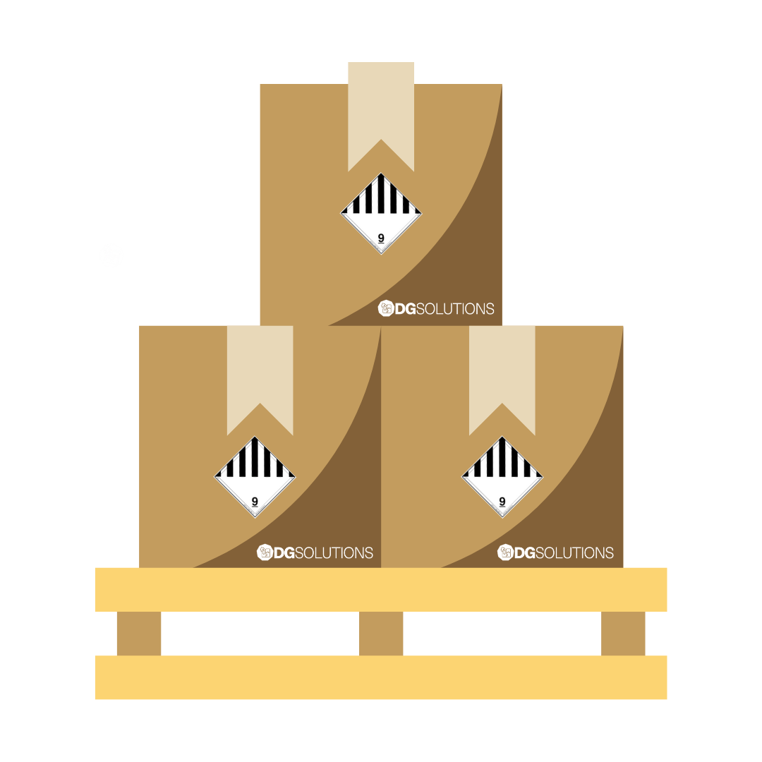 Dangerous Goods Labels on Boxes