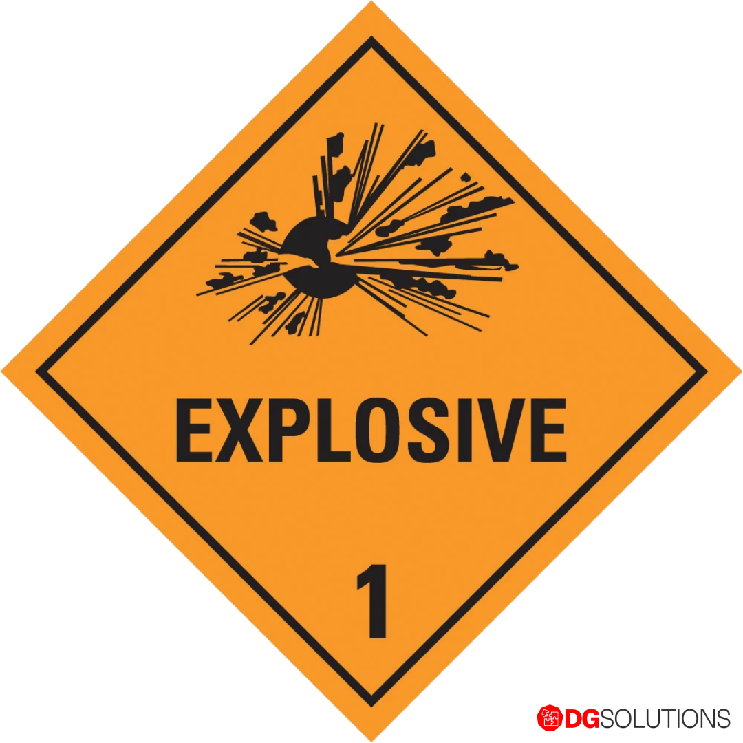 Class 1 Explosive Label