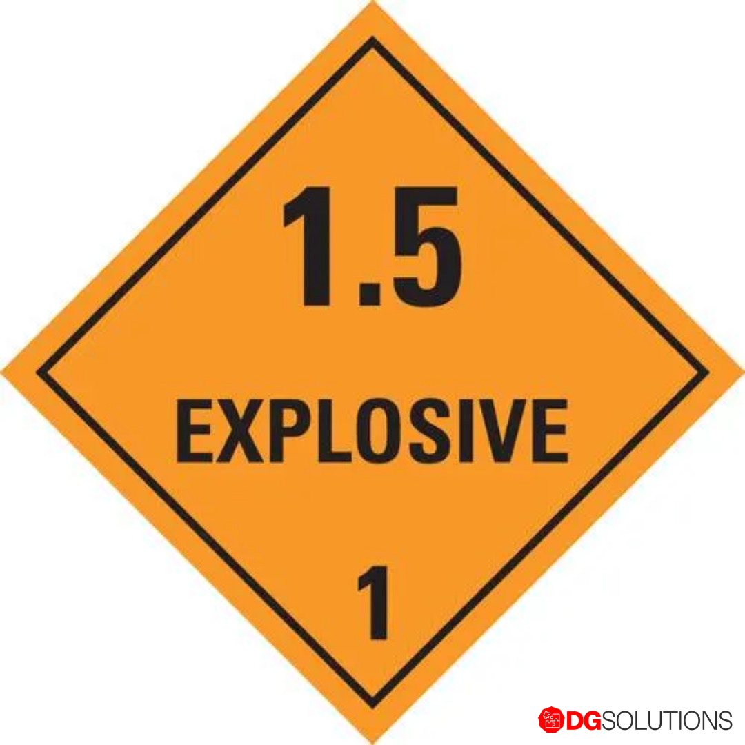 Class 1.5 Explosive Labels