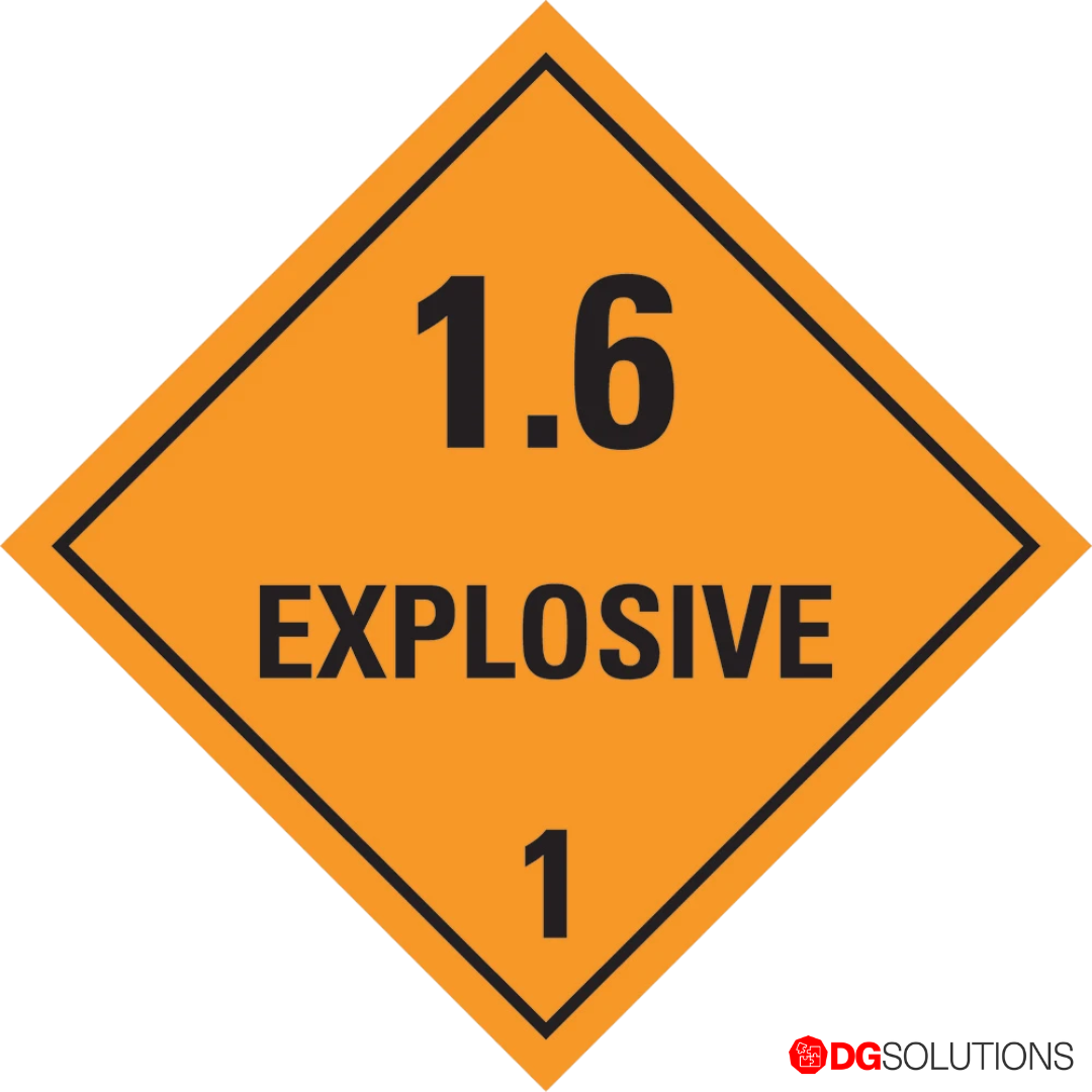 Class 1.6 Explosive Label