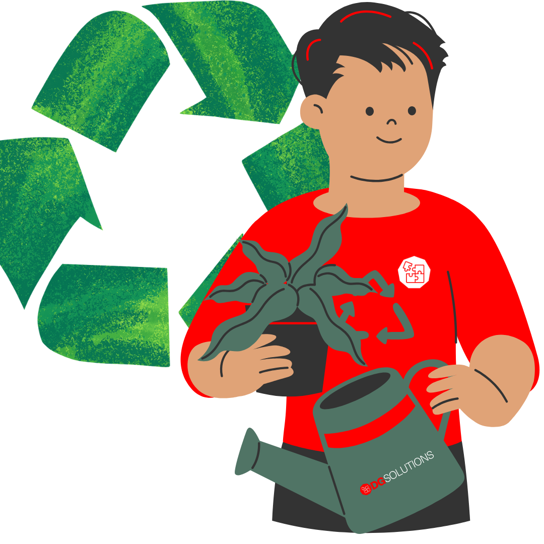 Sustainability Symbol With A Man